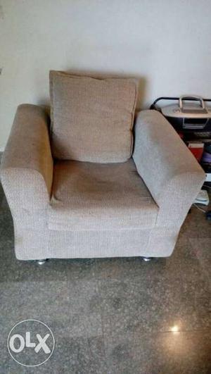 Brown Corduroy Sofa Chair