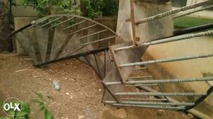 Brown Metal Spiral Stairs