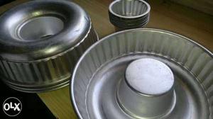 Cake and jelly moulds made of german aluminium,