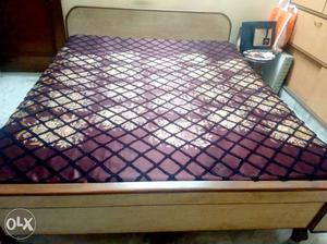 Double bed without box with mattresses, dressing