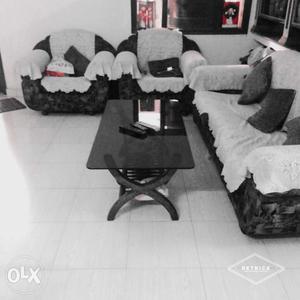 Five seater sofa with table
