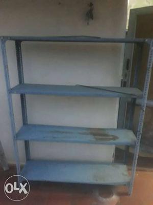Gray Metal 4-shelf Rack
