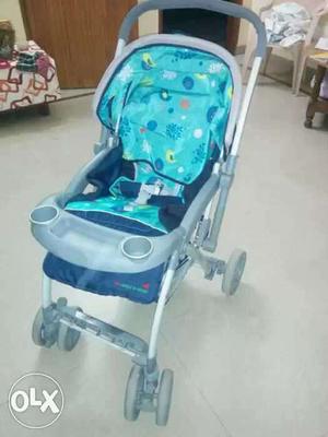 Infant's Blue And Gray Stroller