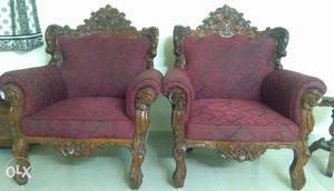 Maharaja chair Rajasthani furnished (set of two)