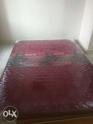 Maroon Quilted Mattress