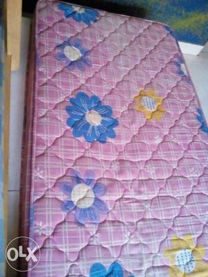 Pink And Blue Floral Mattress