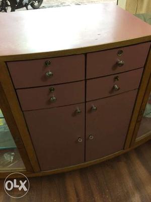 Pink colour Display Counter excellent condition