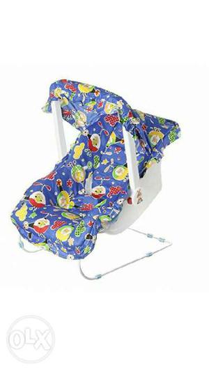 Pioneer brand baby's White And Blue Car Seat Carrier