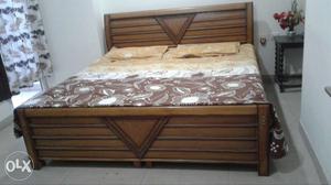 Pure Wooden decorated Double Bed
