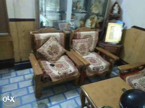 Purly sessum wood sofa of five seaters