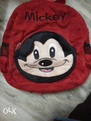Red Mickey kids bag