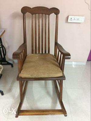 Rocking chair not used mch smooth and mainted for