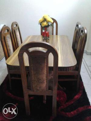 Six seater dining table