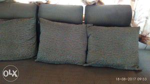 Three Teal Throw Pillows