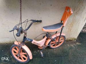 Toddler's Black And Orange Bike