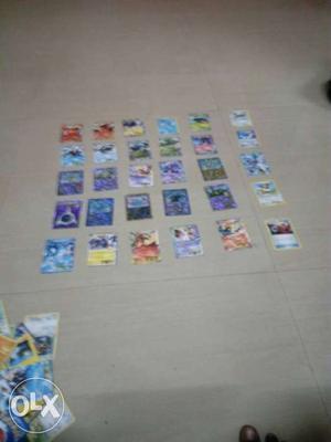 Twenty-five Pokemon Game Cards