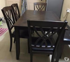 Very stylish imported 4 Chair + 1 Bench + Dining table