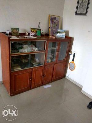Wooden solid wood showcase for immediate sale