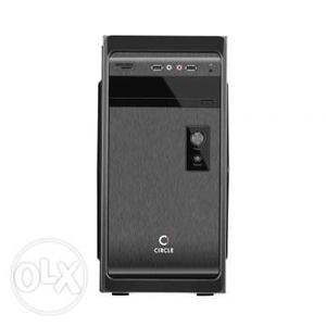 1 month old only cabinet Gray Circle Computer Tower with