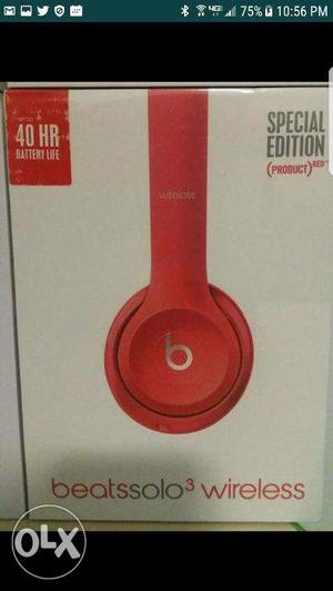 Beats. Solo3 Red and white colour available brand