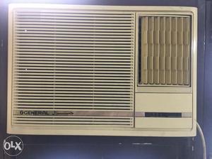 Beige General Window Type Air Conditioner