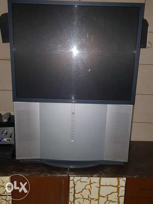 Black And Grey Sony Rear Projection TV