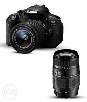 Black Canon EOS 100D Camera