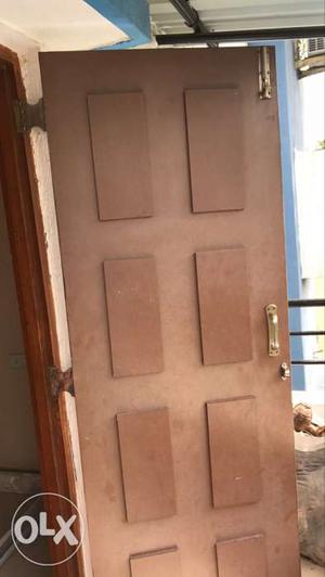 Brown Wooden 8-panel Door.. Size 27.5 inch * 81 inch 2 doors
