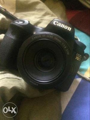Canon 70D with canon 50 mm 1.8 prime