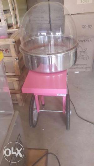 Cotton candy machine with cart