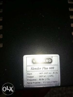 Gray Slender Plus 600 Label