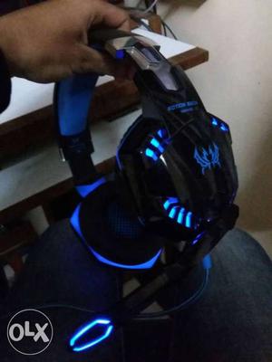 Kotion each G gaming headphones 2month old With blue led
