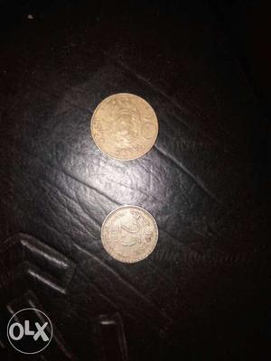 Two 20 And 25 Indian Coins