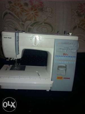 Usha Janome White And Gray Electric Sewing Machine