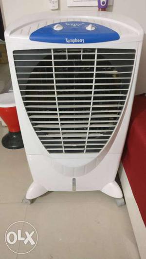 White And Blue Symphony Portable Air Cooler