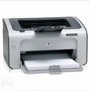 White And Gray HP Printer