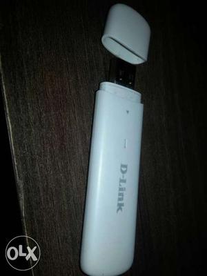 White D-Link USB Thumb Drive