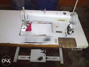 White Protex Electric Sewing Machine