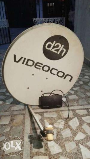 White Videocon Parabolic Dish