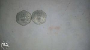 2 coins of rs 