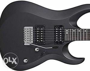 Black Stratocaster-style Electric Guitar
