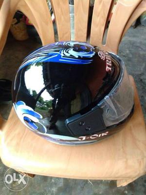Blue And Black J-One Full Faced Helmet