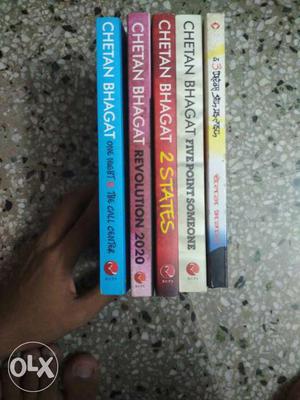 Chetan Bhagat books(set of 5). UNUSED. NEW.