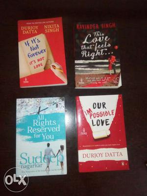 Four best Novels (3rd and 4th signed) all new