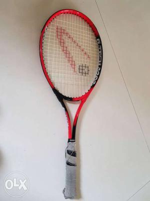 Gray Handled Tennis Racket