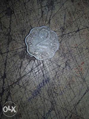  Indian coin 2 paise
