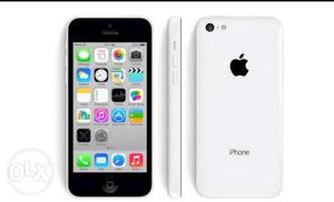 Iphone 5c 16 gb in white colour having very good