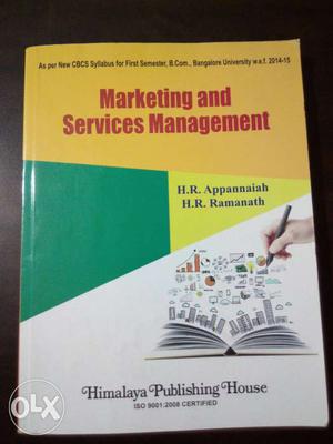 Marketing And Services Management Book