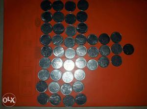 Old 25 paisa in excellent condition total 46 coins