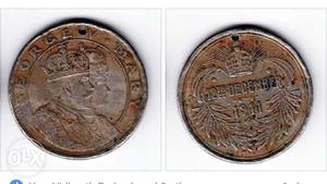 Old coin medal  George V king n marry
